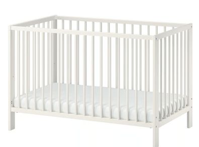 Cot Ikea GULLIVER, white, 60x120 cm