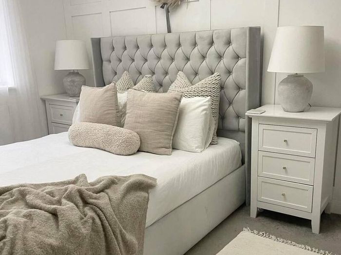 Ottoman Upholstered Bed, Double Bed with Hydraulic Lifting Bar, Height Adjustable Padded Headboard, Metal Slatted Frame, Youth Bed, Adult Bed