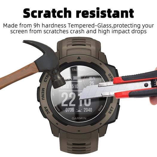 Tempered glass Protection for Garmin Instinct Tactical Screen Protector Film For Garmin Active S Protective Glass