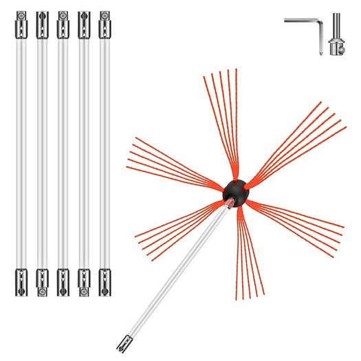Flexible 6m Chimney Sweep Rod Kit