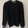 Wyse London black sequin cashmere cardigan Image 2