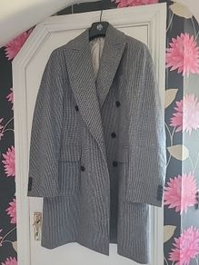 Mens Overcoat, size Large, slim fit.