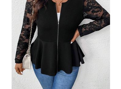 BNWT Classy Black Lace Cardigan size 20