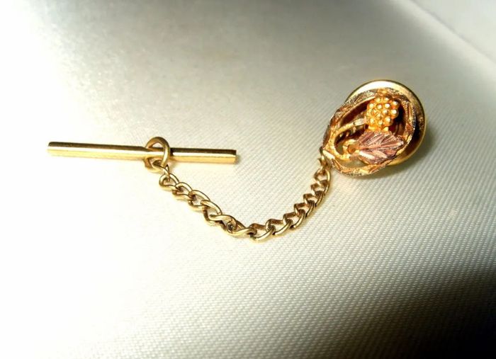 Pristine Vintage Black Hills 10k/12k Gold Tie Pin