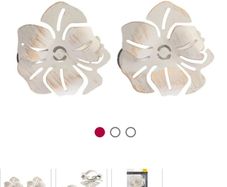 curtains clip backs ivory x 2