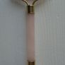 Rose Quartz Facial Roller, Crystal healing Beauty tools,Rose Quartz, New Image 3
