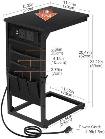 C-Shaped Side Table