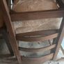Set of 5 Solid Vintage Wooden Ladder Back Dining Chairs Image 8