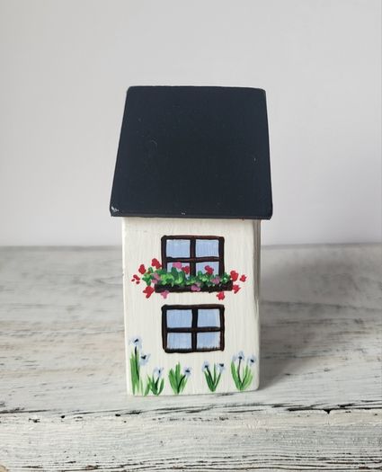 Handcrafted tiny wooden house!