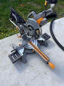 Titan TTB794MSW 210mm  Electric Single-Bevel Sliding Mitre Saw 240V