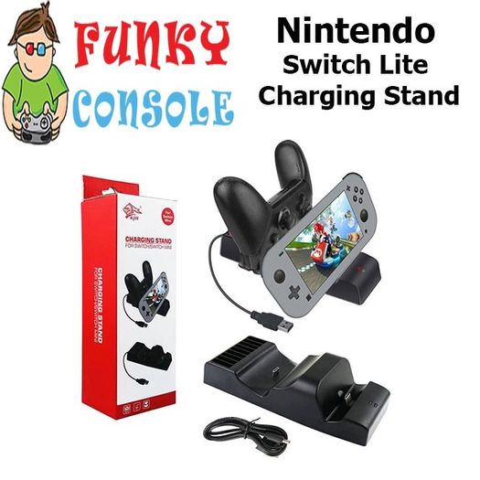 Nintendo Switch Lite Charging Docking Station Pro Controller Charger Stand Dock