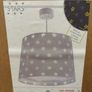 Dalber grey star pattern pendant light for child's bedroom Image 2