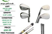 MD Golf Superstrong Wedges Aw 52 &amp; Sw 58 / Dynamic Gold R300 Regular