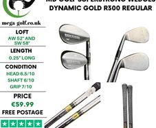 MD Golf Superstrong Wedges Aw 52 & Sw 58 / Dynamic Gold R300 Regular