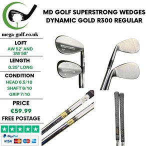 MD Golf Superstrong Wedges Aw 52 & Sw 58 / Dynamic Gold R300 Regular