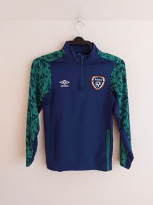 ireland football halfzip top