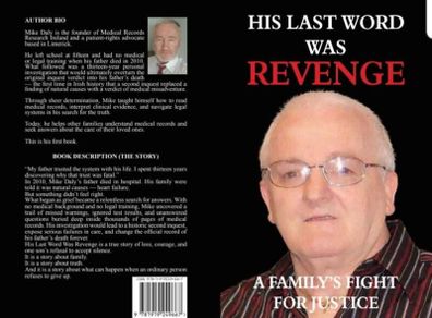 My book a true story  "His Last Word Was Revenge"