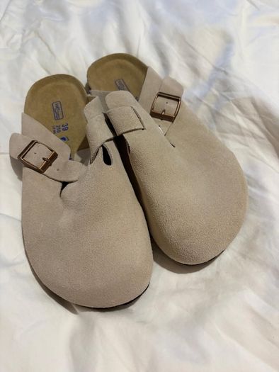 Birkenstock clogs / cream / new