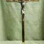 Vintage 13" Brass Crucifix Image 2