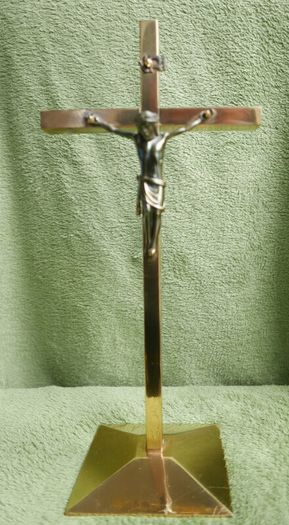 Vintage 13" Brass Crucifix