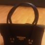 Hand Bag/Style and Functionality Unique Black Bag from Savida. Overall Snake Skin Type Finish Image 6