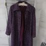 Beautiful Purple Knit Coat Medium Image 4