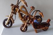 Harley Davidson Choppers - Vintage Wooden Hand Crafted Model Motorcycle
