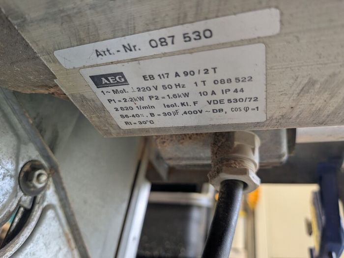 AEG table saw 220v