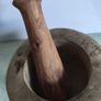 Olive Wood Mortar & Pestle Rustic Image 9