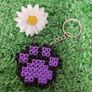 paw print keyrings - new. Handmade Image 3
