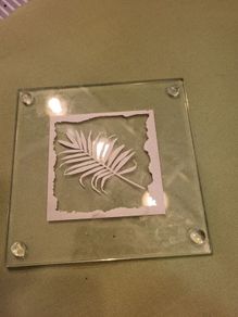 place mats and cpasters x8