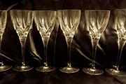 Six Wedgewood Wine Glasses