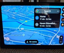 Android carplay portable 9" screen