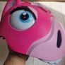 Crazy Safety Bicycle Helmet w. Light - Horse - Pink Image 3