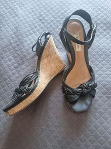Dune wedge sandals size 6