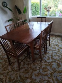 dining and six chairs