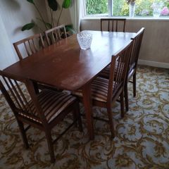 dining and six chairs