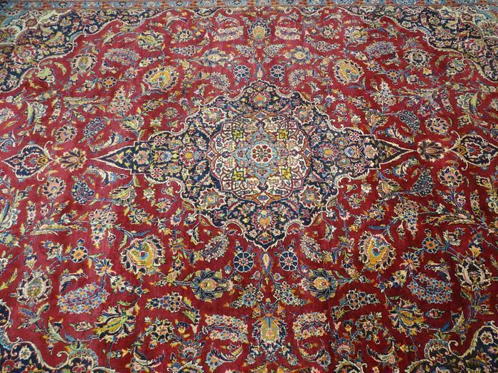 P.ersian Old Kashan Rug.4.1x2.93m (AK)