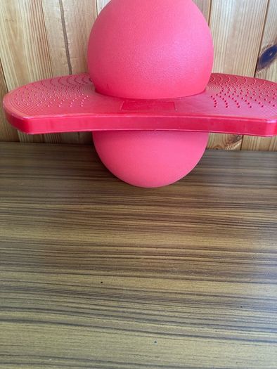 Pogo Ball with Base. (Red) Hopper & Bouncy ball.