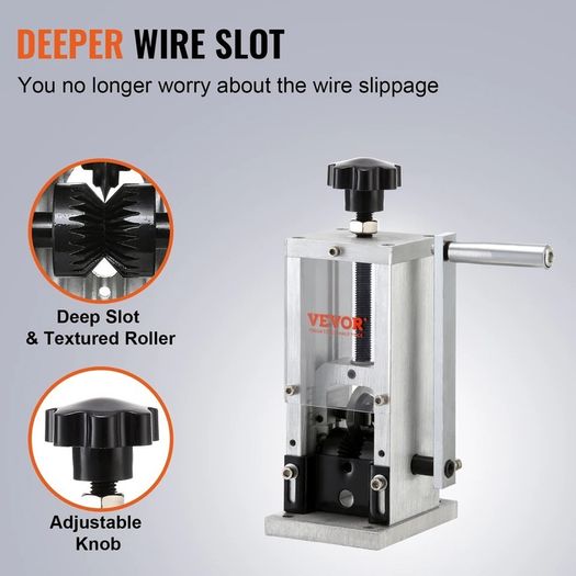 Manual Wire Stripping Machine Portable Aluminum Frame 11.5-25mm 11.5-38mm Wire Peeler for Cable Scrap Copper Recycling