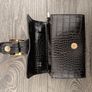 EGO Black croc-effect buckle bag Image 2