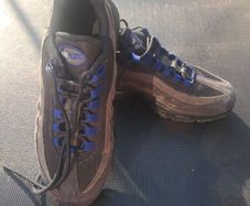 nike black and blue shoes uk 6