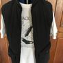 Three T-shirts and Black Padded Waistcoat Image 2