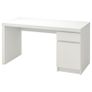 White desk (IKEA Malm) Image 2