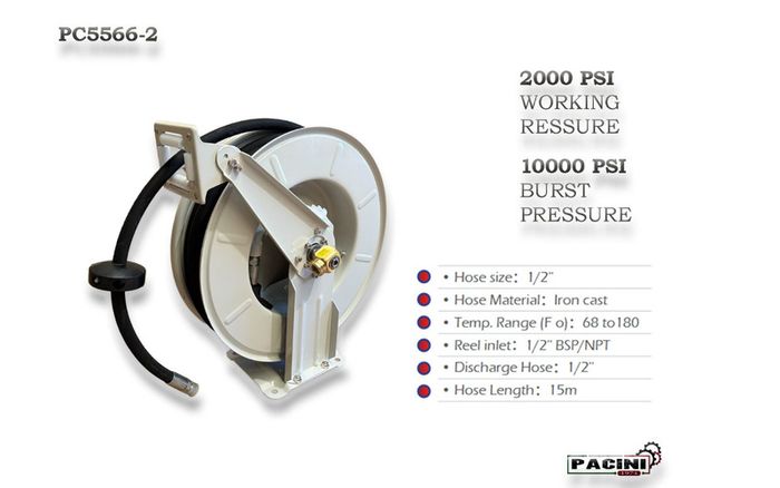 Oil Dispensing Pump with Retractable Reel - Metered