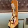 Vintage Rustic Handmade Wooden Hourglass Decorative Egg Sand Timer with Seashells Millport Image 6