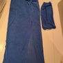 Shein Skirt & Boob Tube (XS) - Royal Blue Sheen Image 2
