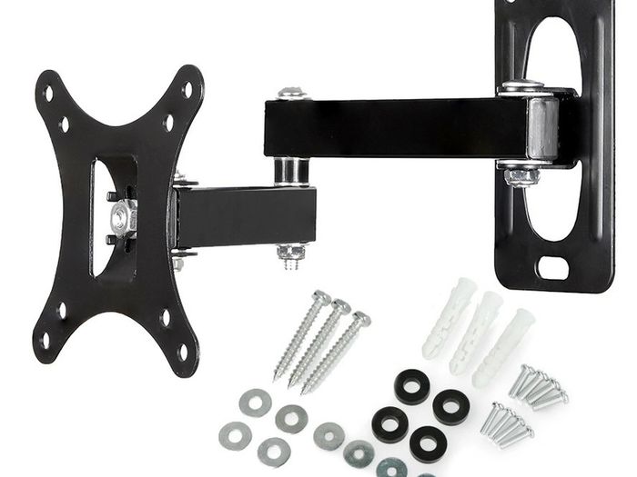 TV Monitor Wall Mount Bracket Tilt Swivel 13-27"