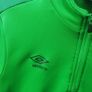 Umbro mens club essential quarter zip long sleeve sweatshirt green large size Image 2