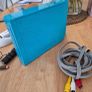 Nintendo Wi console in blue. Image 3